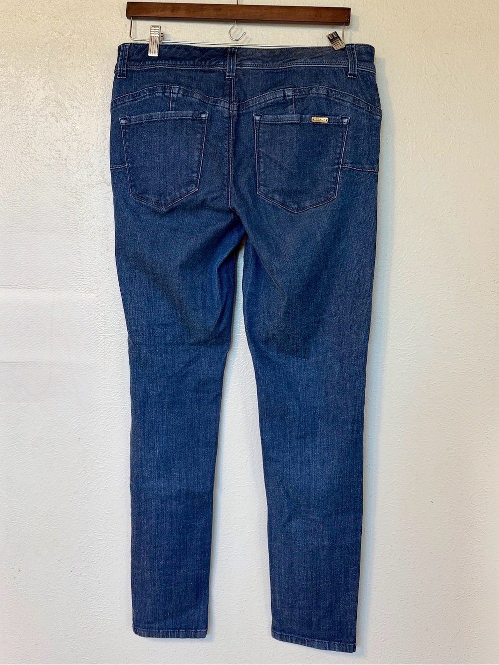 Cachè | Y2K Low Rise Skinny Dark Wash Denim Stretch Blue Jeans Size 10